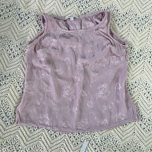 Vintage Tank Floral Rose Pastel Pink Fairy Kei Kawaii Feminine Coquette Blouse
